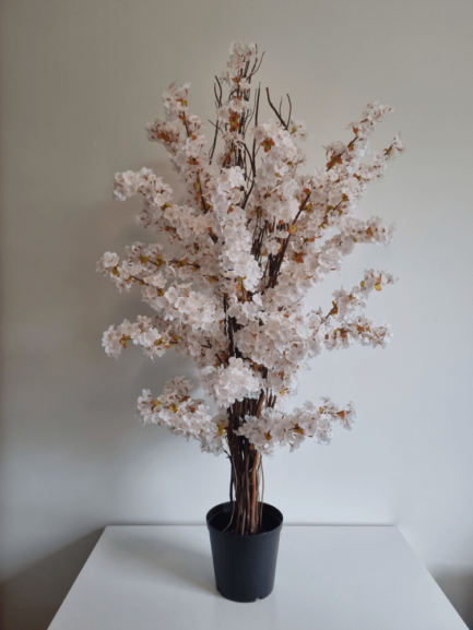 White cherry blossom bush for home decor