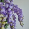 Artificial purple wisteria mini tree zoomed.